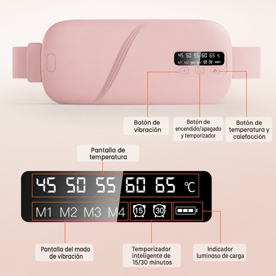 Vientra Cinturón de masaje y calefacción para la menstruación