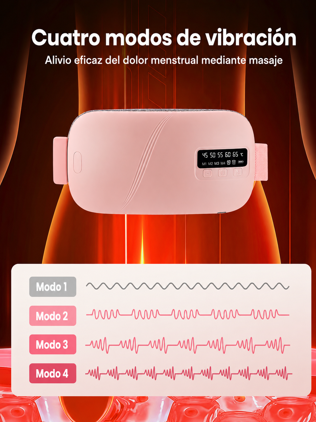 Vientra Cinturón de masaje y calefacción para la menstruación